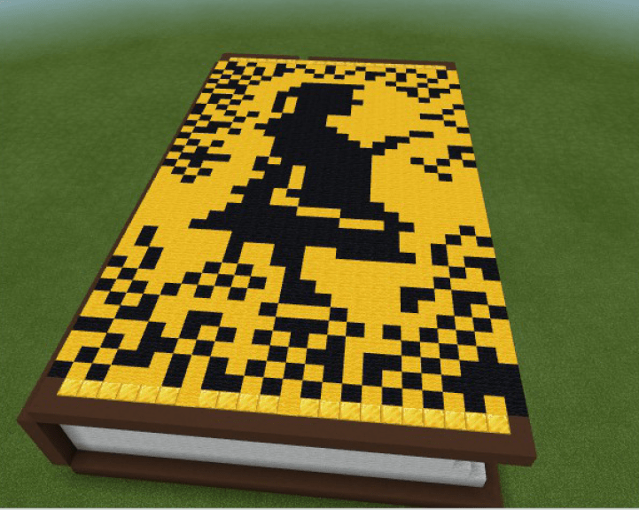 Screen capture of Minecraft book cover created by Mr. Fogle.