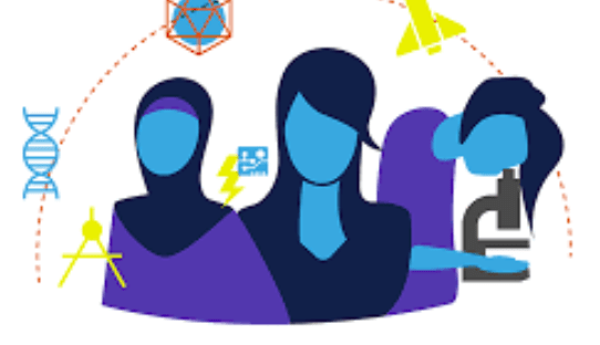 Graphic of several diverse women in STEM professions.
