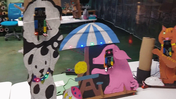 Animated gif of pet robots in action.