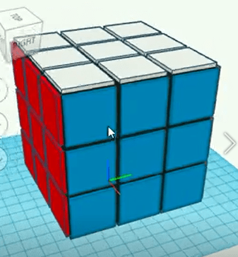 Screen shot of a rubrik's cube created by a student.