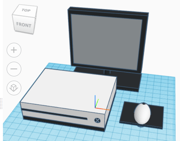Screen shot of an x-box created by a student.